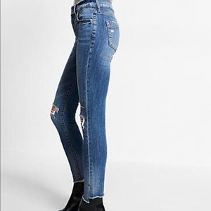 Express Mid rose split ankle jegging